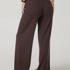 Wide Leg Women's Pants in Dark Brown